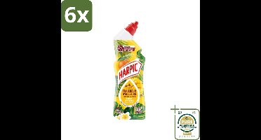 Harpic - Toiletreiniger - Gel - Exotisch Fruit Parfum - 750 ml - Voordeelverpakking - 6 stuks - Exotische geur - Toiletgel