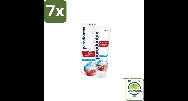 7 x Parodontax - Tandpasta - Active Repair Tandvlees - Fresh Mint - 75 ml - Grootverpakking - Tandvlees Herstellen - Bloedend Tandvlees - Gezwollen Tandvlees - Tandplak Verwijderen - Frisse Adem