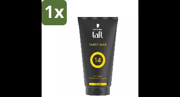 1 x Taft - Super Glue 14 - Styling Gel - Ultieme stevigheid - 150 ml - Super Glue Gel - Stylen Haar - Fixatie Gel - Stevige Fixatie - Instant Bond