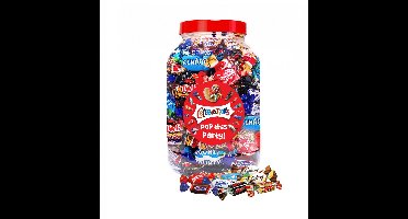 Mars Celebrations mega chocolademix met opschrift "Pop this party!" - chocolade van Twix, Snickers, Mars, Bounty, Maltesers, MilkyWay & Galaxy - 1200g