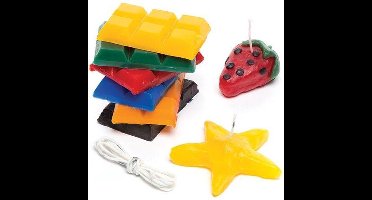 Pakket kaarsen maken - 6x 40 gr basis kleuren