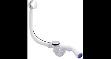 McALPINE badafvoer en overloopcombinatie met waste voor normaal bad 40mm chroom