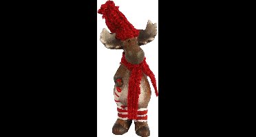 White Label Rendier Aïlo 18 Cm Keramiek Bruin/rood