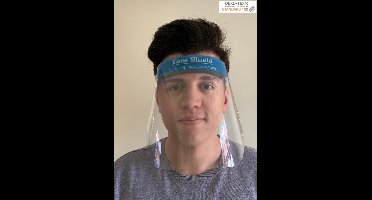 50 x Face Shield - Gezichtscherm - Spatmasker -Gezichtsmasker - Gelaatscherm - Elastische hoofdband- (50 stuks in Doos)