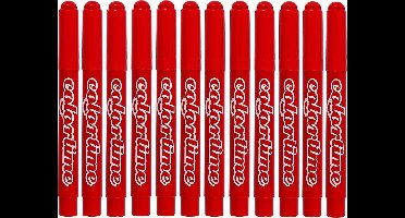 Colortime stift,  5 mm lijn, rood, 12 stuks