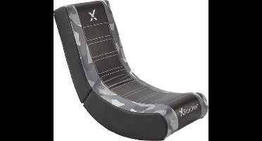 Gamestoel - Geo camo - inklapbaar - video rocker - grijs (X Rocker)