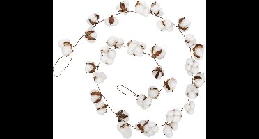 Guirlande van kunstbloemen van katoen, 200 cm