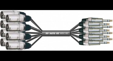 MUSIC STORE Studio Multicore/Eco 8/Kl.-XLR 10m / jack sym > XLR male - Analoge multicore kabel
