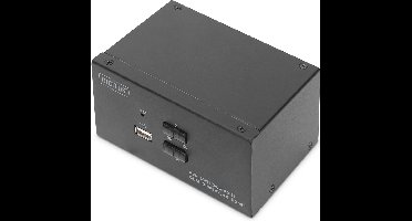 Digitus DS-12860 KVM-switch 2 + 1 poorten HDMI Afstandsbediening, Toetsenbord 3840 x 2160 Pixel