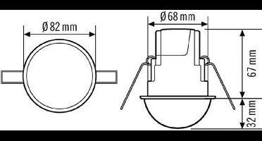 ESYLUX Compact Express Bewegingssensorelement - EP10510755 - E36C8