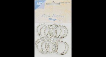 Joy! Crafts Boekbinders-ringen zilver 30mm 12st 430603/3922