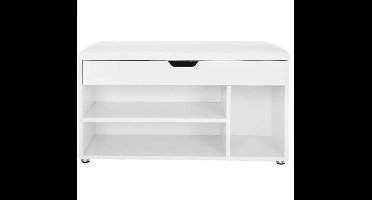 Hoppa! Schoenenbank - Wit - Hout - 80 x 30 x 44 cm