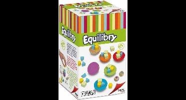 Cayro Equilibry - Behendigheidsspel met 53 Houten Onderdelen - 6 Gekleurde Bases en 2 Dobbelstenen - Test je Balans en Fijne Motoriek - 2 of Meer Spelers - Vanaf 5 Jaar - Cayro Collection