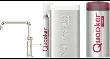 Quooker Classic Fusion Square - Combi - Cube - Nikkel Glans