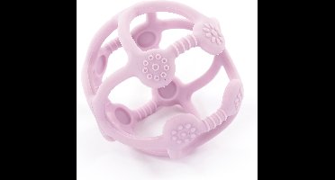 Bo Jungle - Silicone Speelgoed Baby - Bijtring - Bal grijpspeeltje - Tandvlees massage - Bij doorkomende tandjes - Ball Silicone Pastel Pink