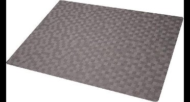 Polyline Placemats Set van 4 – Dijon Steengrijs (Stone) – 30x43 cm – Geweven Look – Afwasbaar – Onderlegger & Tafeldecoratie
