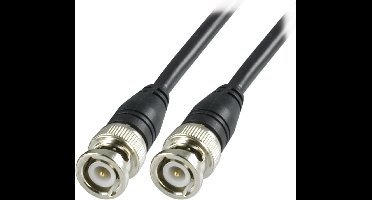 DELTACO DEL-138, Krimp connector coaxkabel, BNC, M-M RG58, 10m