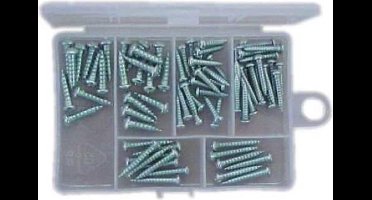 Bolkop schroeven assortiment - 10-28mm - 76 stuks