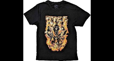 Kiss - End Of The Road Tour Orange Heren T-shirt - 2XL - Zwart