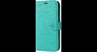 Hoesje geschikt voor Samsung Galaxy A15 5G/4G/book case met pasjeshouder hoge kwaliteit kleur Turquoise