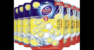 Glorix Power 5 Wc Blok - Citroen - 7 x 2 stuks - Voordeelverpakking