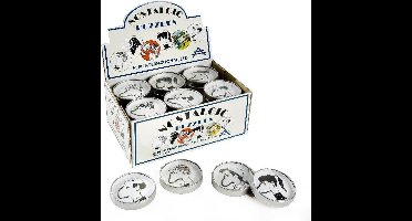 Schoen cadeau tip 48 stuks in doos Geduldspel Puzzel gekke gezichten maken
