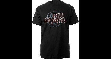 Lynyrd Skynyrd - Stars & Stripes Heren T-shirt - 2XL - Zwart