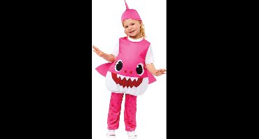 Mommy Shark kinderkostuum roze