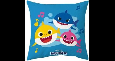 Baby Shark sierkussen sharks 40 x 40 cm