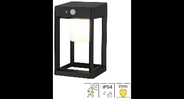 Lybardo - Solar Tuinverlichting - Wandlamp - Bewegingssensor - Warmwit - Op Zonne Energie - Dag-nacht Sensor