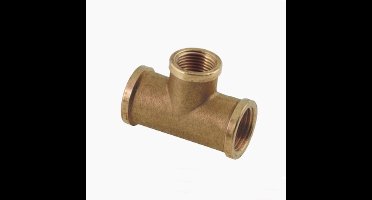 Bonfix Draadfitting T-stuk - verlopend 1 x 1/2 x 1 - 3 x binnendraad