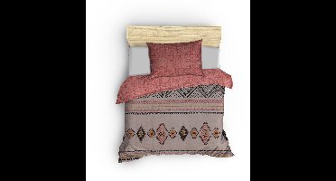 L'Essentiel Maison - Dekbedovertrek - Ranforce - Terracotta - 135x200
