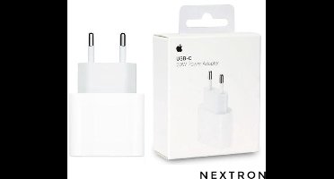 Nextron - USB-C adaptor usb lader wandlader tussen stuk kopje oplader stekker snellader origineel 20 watt