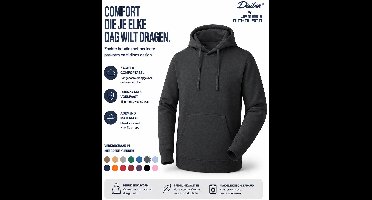 Daiber Hoodie Heren - Sweatshirt Heren met Capuchon - (Donkergrijs) - Maat 3XL - Inclusief 2 TLRGolf Wasknijpers