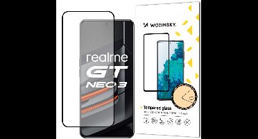 Wozinsky Serie - Geharde Screenprotector - 9H Hardheid - Volledig Lijm - Zwart