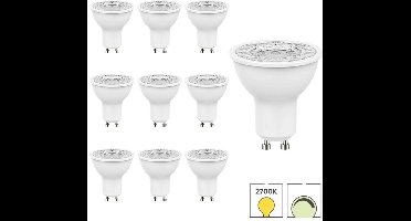 Lybardo - GU10 LED Lamp - 10-pack - 3W Dimbaar - 3000K Modern Warmwit Licht