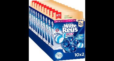 Witte Reus Self Active Hygiene Toiletblok 100g - WC blokjes - Voordeelverpakking - 2x10 stuks