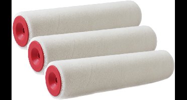 Sorex vacht verfroller anti spat - 3x - muur roller - pluisvrij - 5 x 25 cm - schilderen van wanden en plafonds