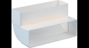 Nedco BV Hoekstuk 204x60mm vertikaal 90° kunststof wit