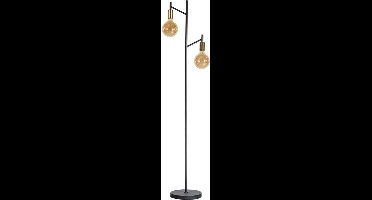 ETH expo Tree  vloerlamp - staande lamp - 2xE27 - Zwart / goud
