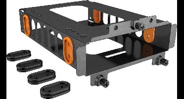 Be Quiet! - HDD Cage - HDD/SSD Montagebeugel - 1x 3,5 Inch HDD - 2x 2,5 Inch SSD - Zwart/Oranje