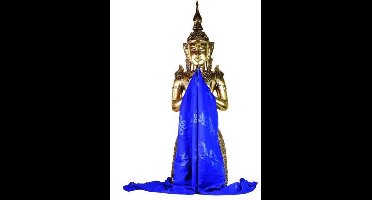 Tibetaanse luxe Katha sjaal blauw XL (240 cm) (2 stuks)