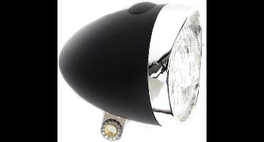 Ikzi Light Koplamp Retro Led Zwart Batterij