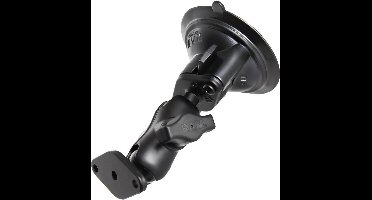 Zuignap combinatie montageset aluminium- korte arm