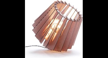 Van Tjalle en Jasper | Spot-nik vloerlamp - Aged Pink | Bouwpakket | MDF (hout) | Roze | E27 fitting | Laser gesneden | Sfeer licht | Sfeervolle verlichting | uniek Dutch Design