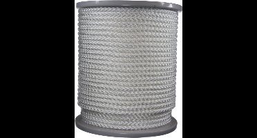100 mtr - Touw - Wit - 8mm - Gevlochten Koord