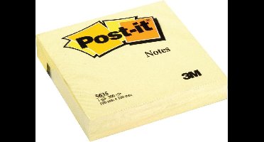 Notitieblok Post-it 101x101mm kan.geel