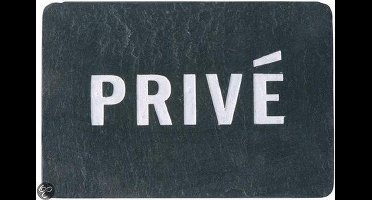 Esschert Design - Leisteen deurplaat 'prive' DP008