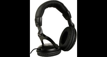 Velleman Digitale stereo hoofdtelefoon, aanpasbare robuuste hoofdband, dynamische speaker Ø 40 mm, frequentiebereik 20-20000 Hz, perfect voor DJ’s, kabel 2 m, 185 g, zwart