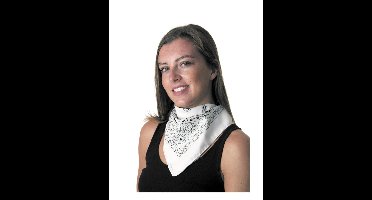 CHAKS - Witte bandana voor volwassenen